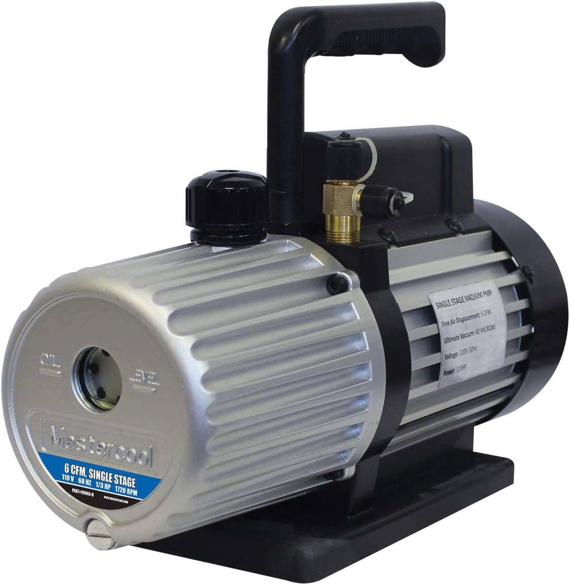 Mastercool 90066-B 6 CFM Single-Stage Vacuum Pump
