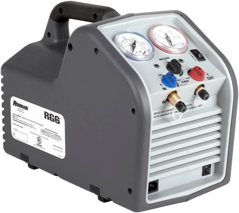 Robinair RG6 Portable Refrigerant Recovery Machine